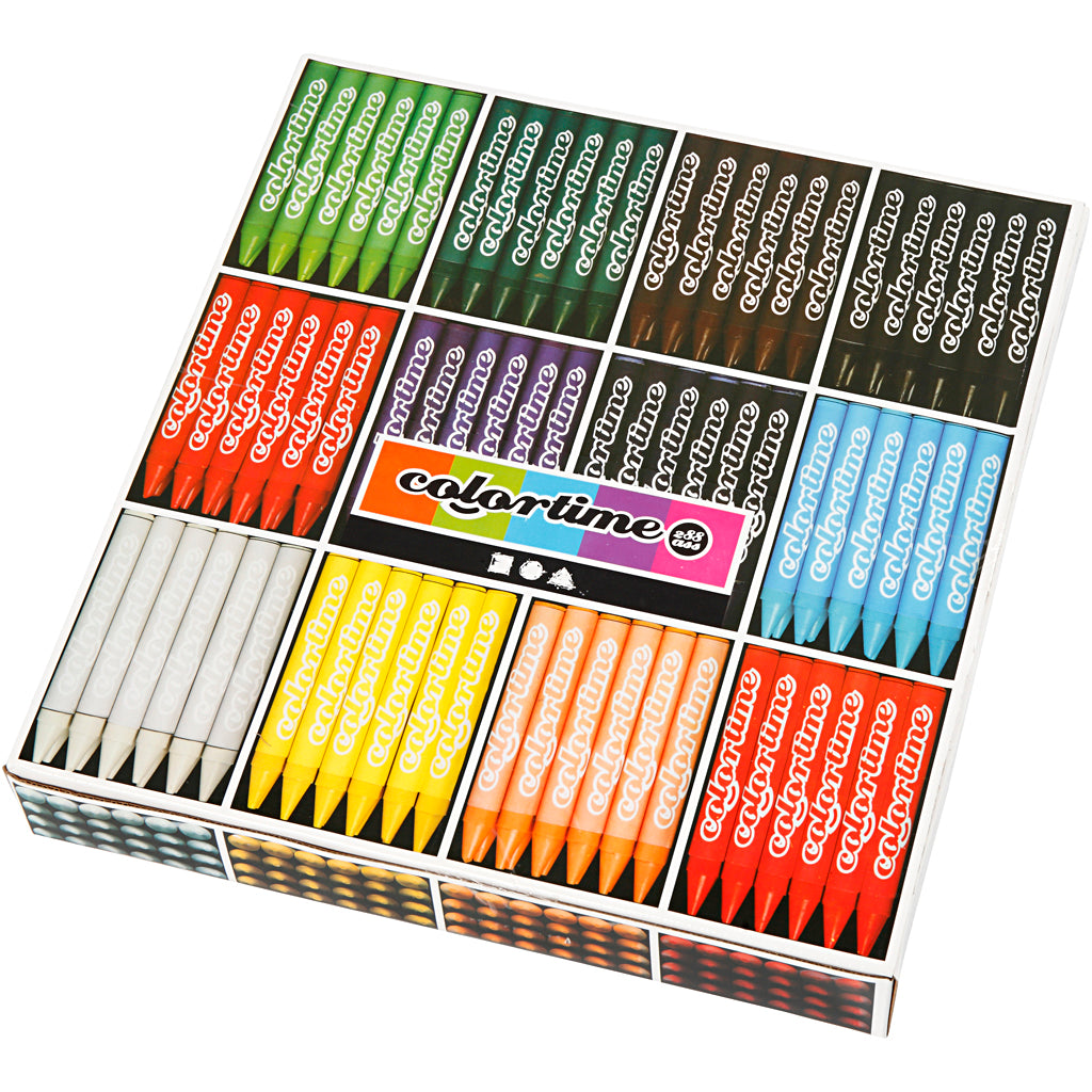 Creativ Company Https: www.cchobby.nl colortime-kleurkrijt-l-10-cm-dikte-11-mm-diverse-kleuren-12x24-stuk-1-doos