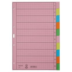 Tabbladen Leitz 4340 10 tabs Assorti