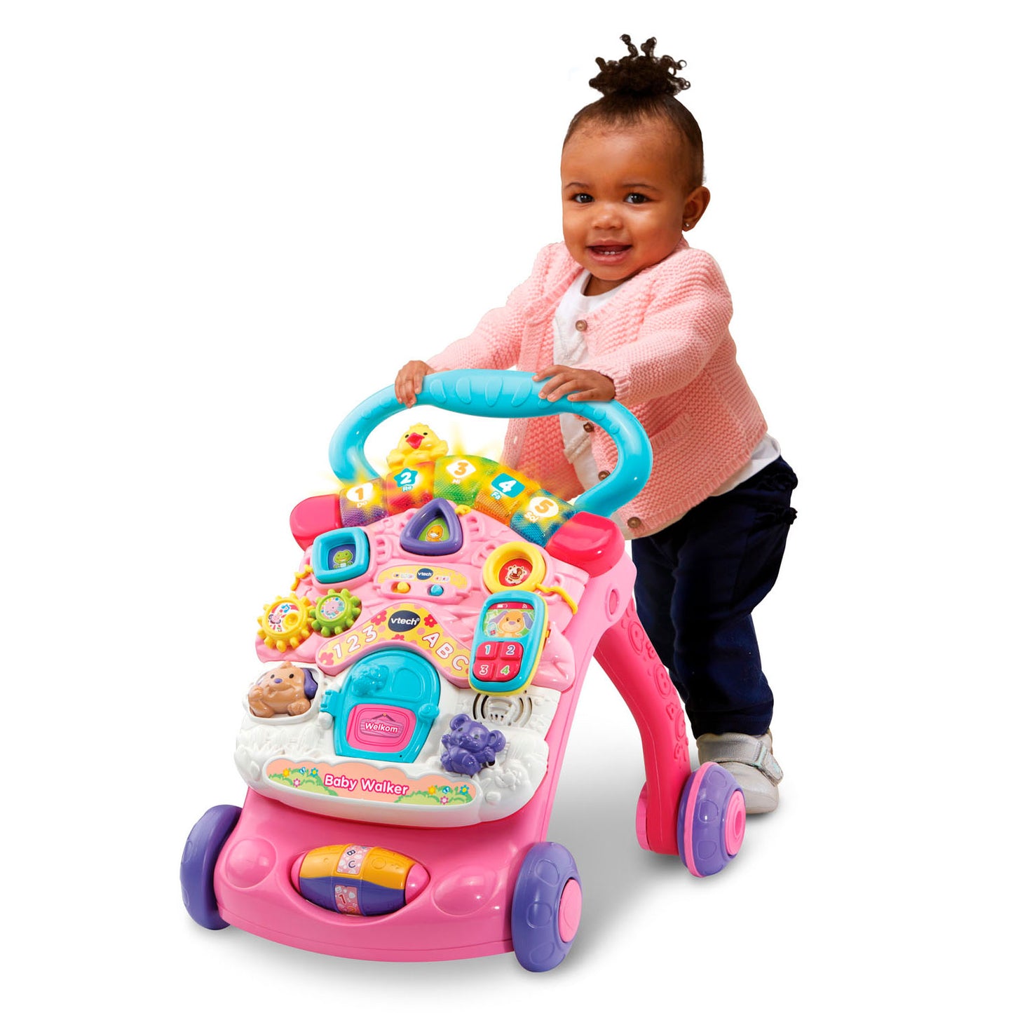 VTech baby walker roze