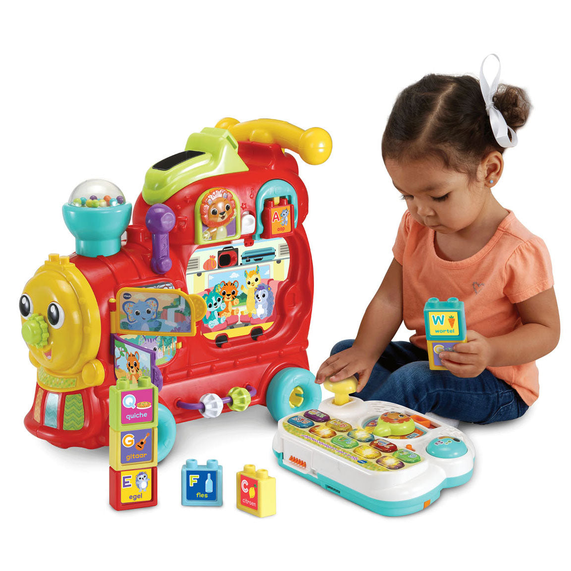 VTech baby rijd leer letterlocomotief