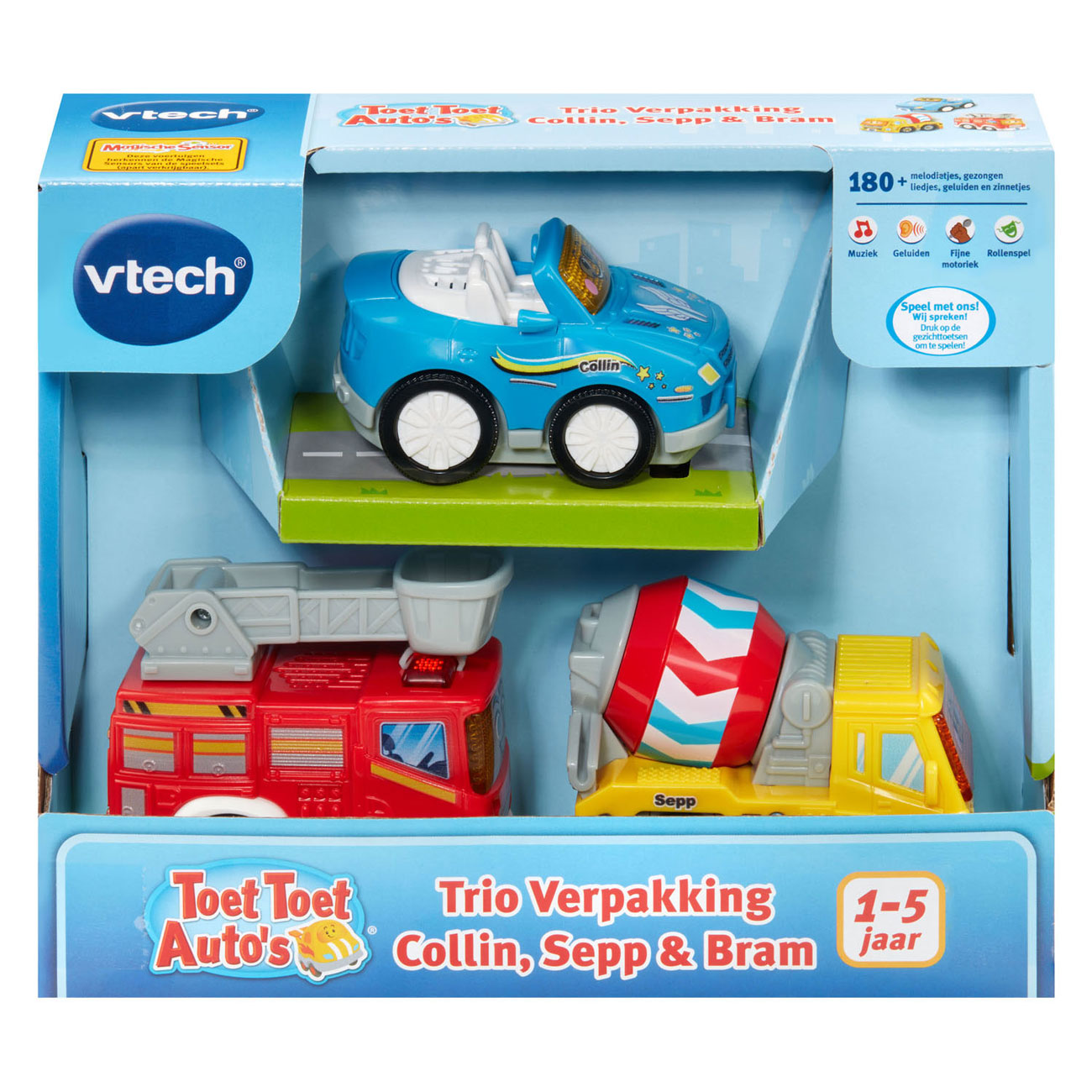 VTech toet toet auto's trio pack - collin, sepp en bram