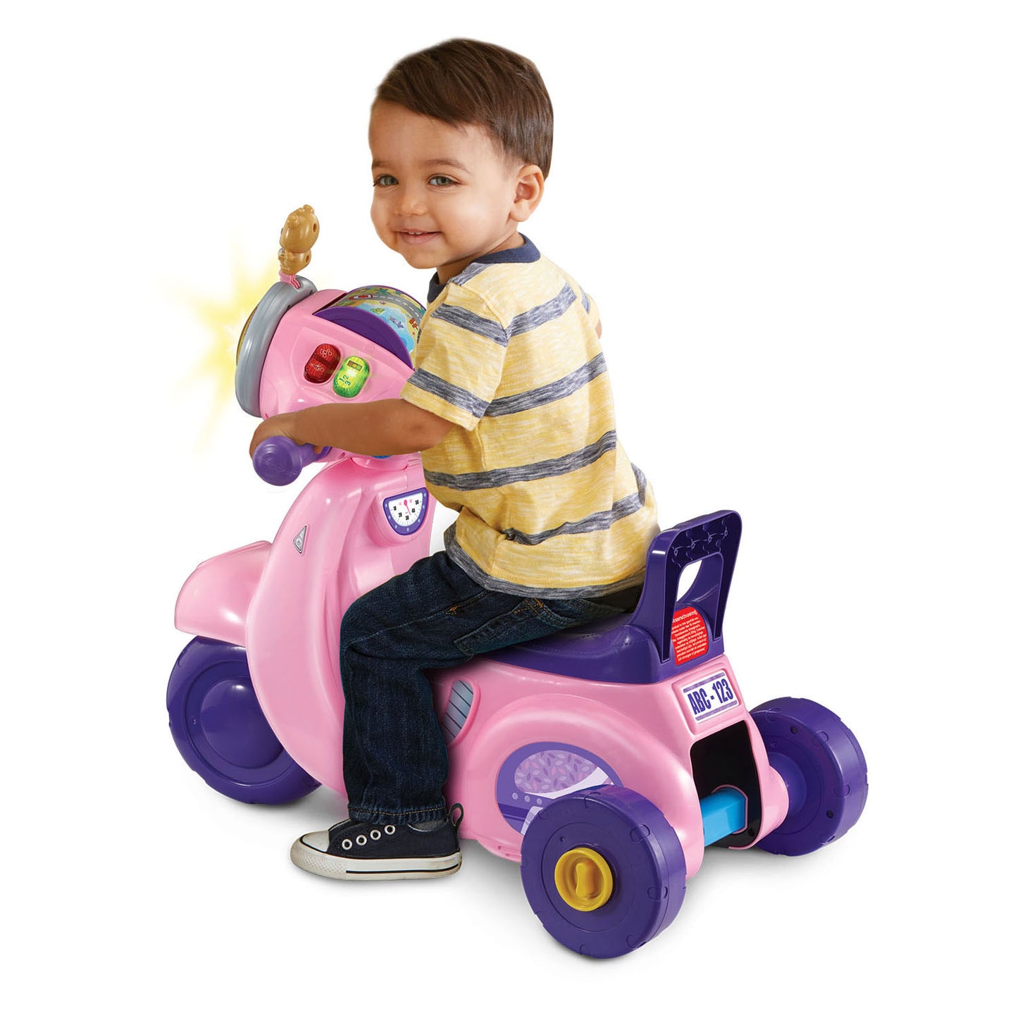 VTech 2in1 loopscooter roze