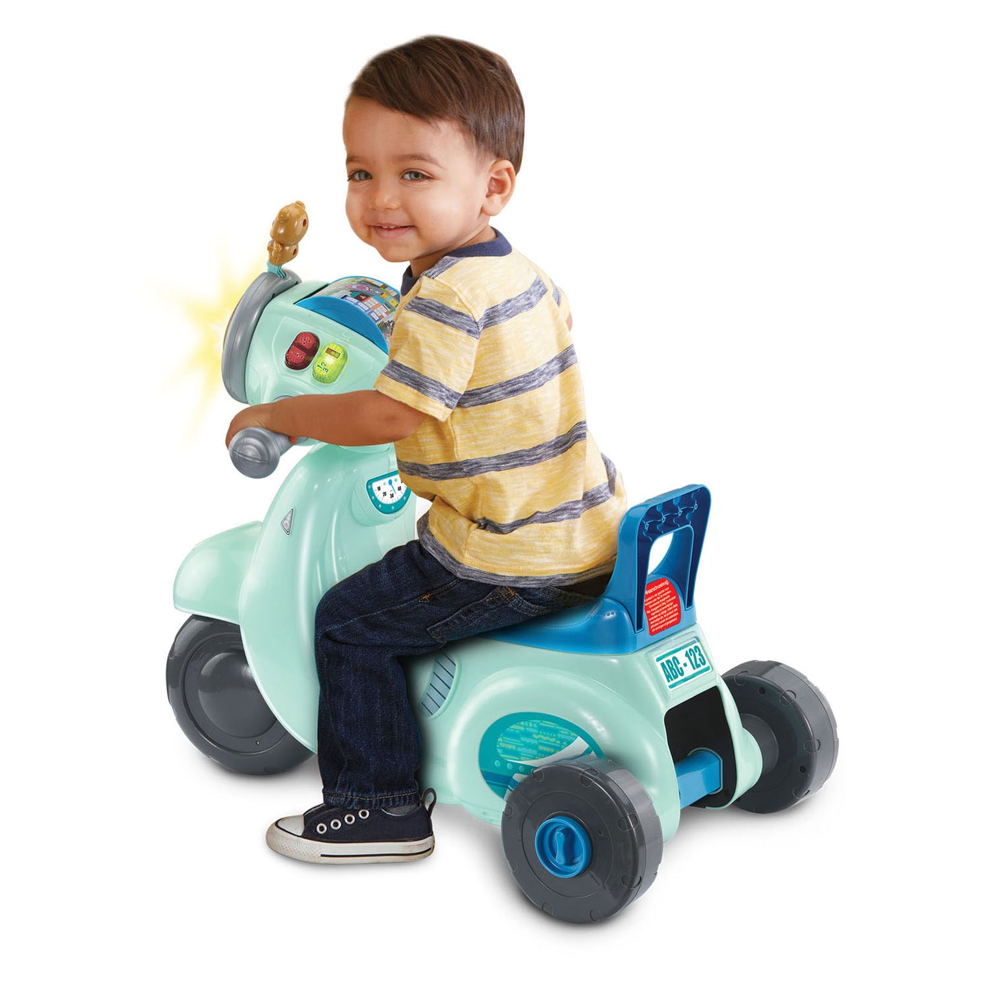 VTech 2in1 loopscooter blauw