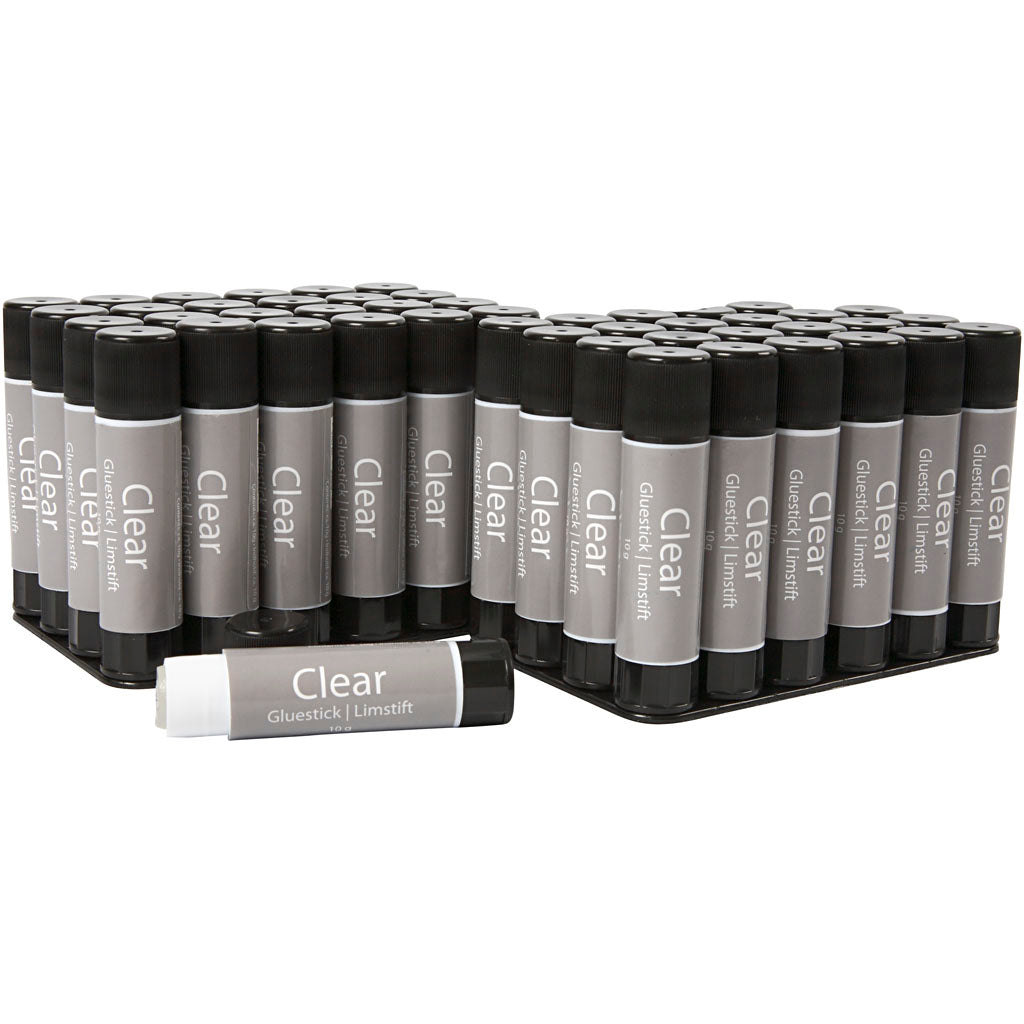 Creativ Company Https: www.cchobby.nl transparante-lijmstift-rond-10-gr-48-stuk-1-doos