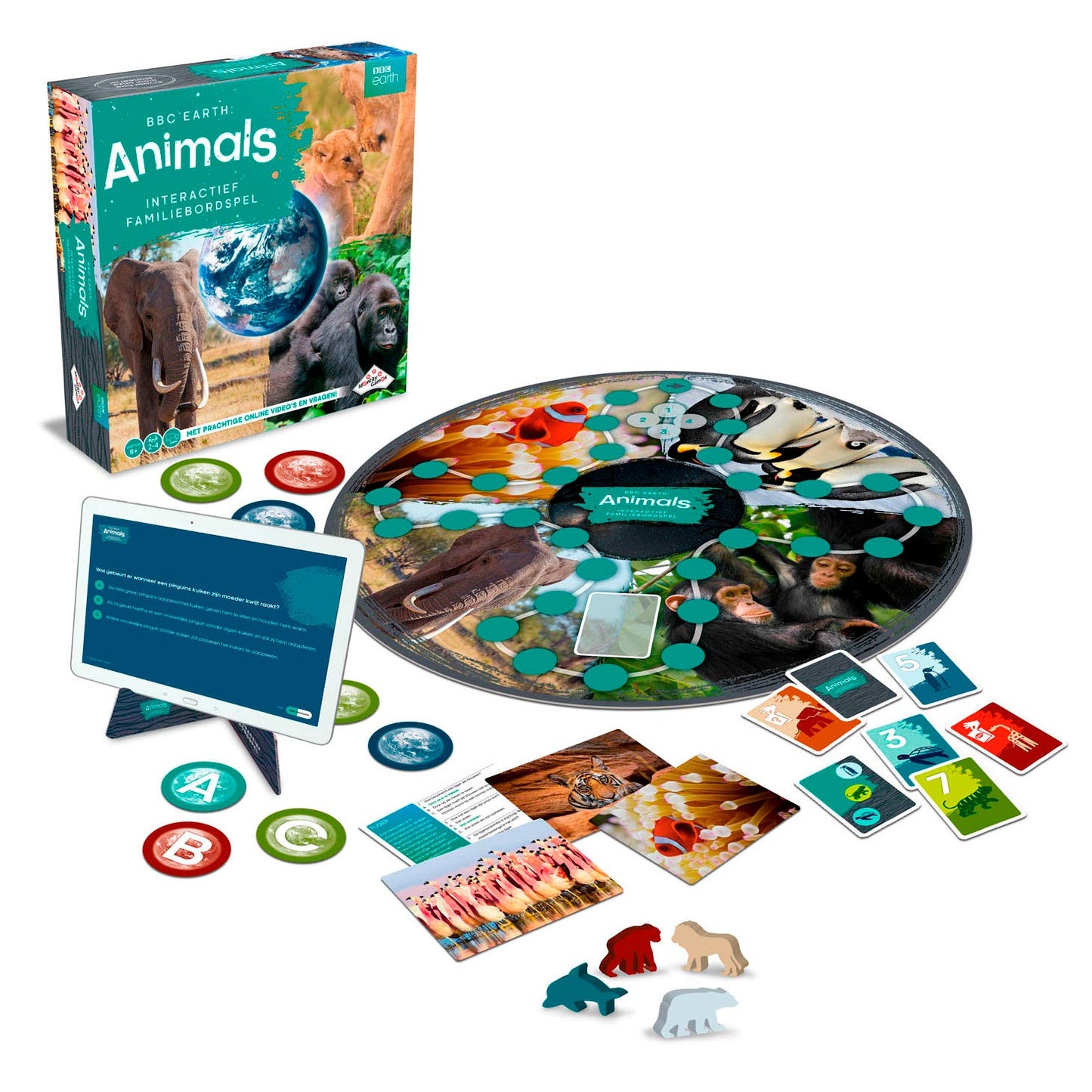 Identity Games Bbc earth animals interactief familiebordspel