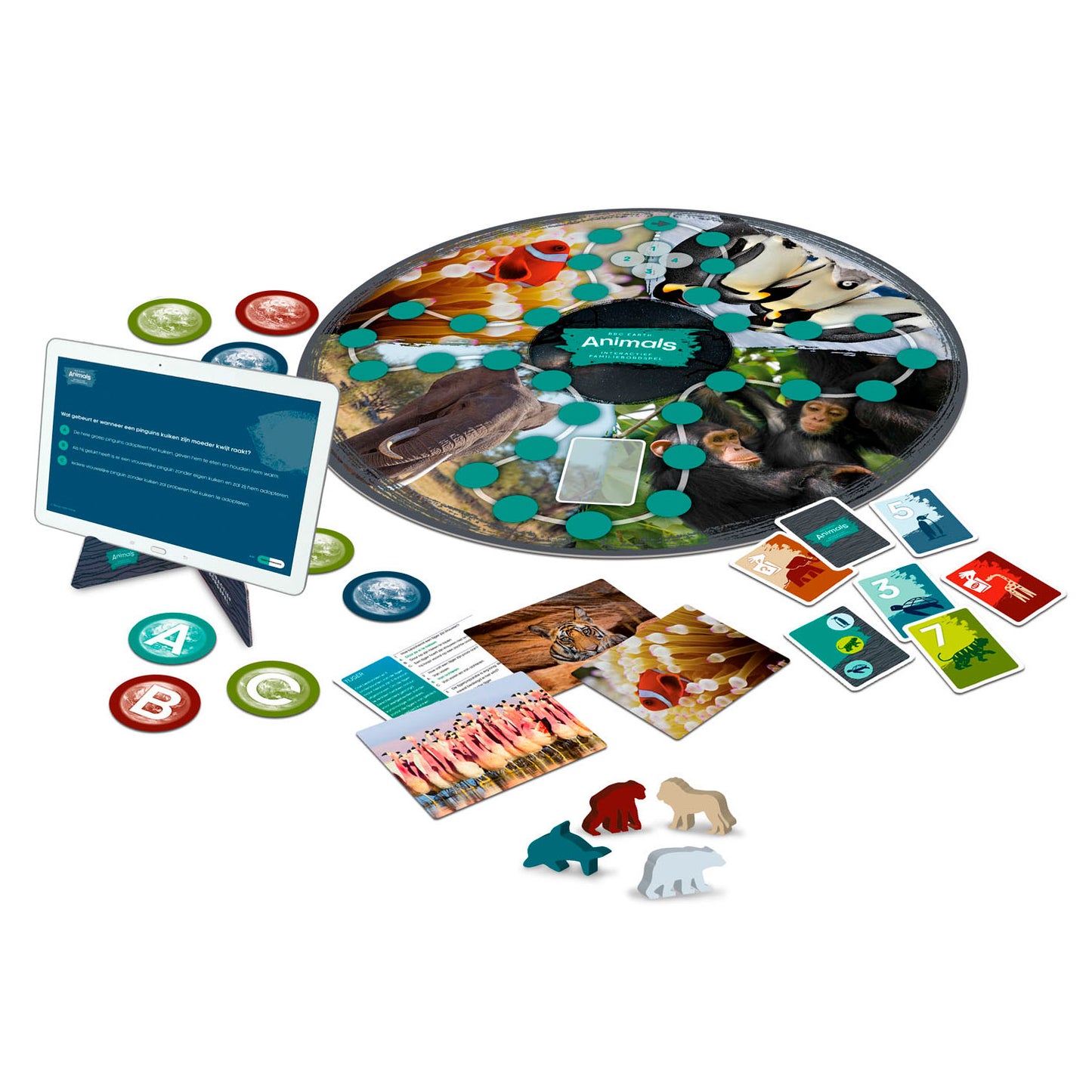 Identity Games Bbc earth animals interactief familiebordspel