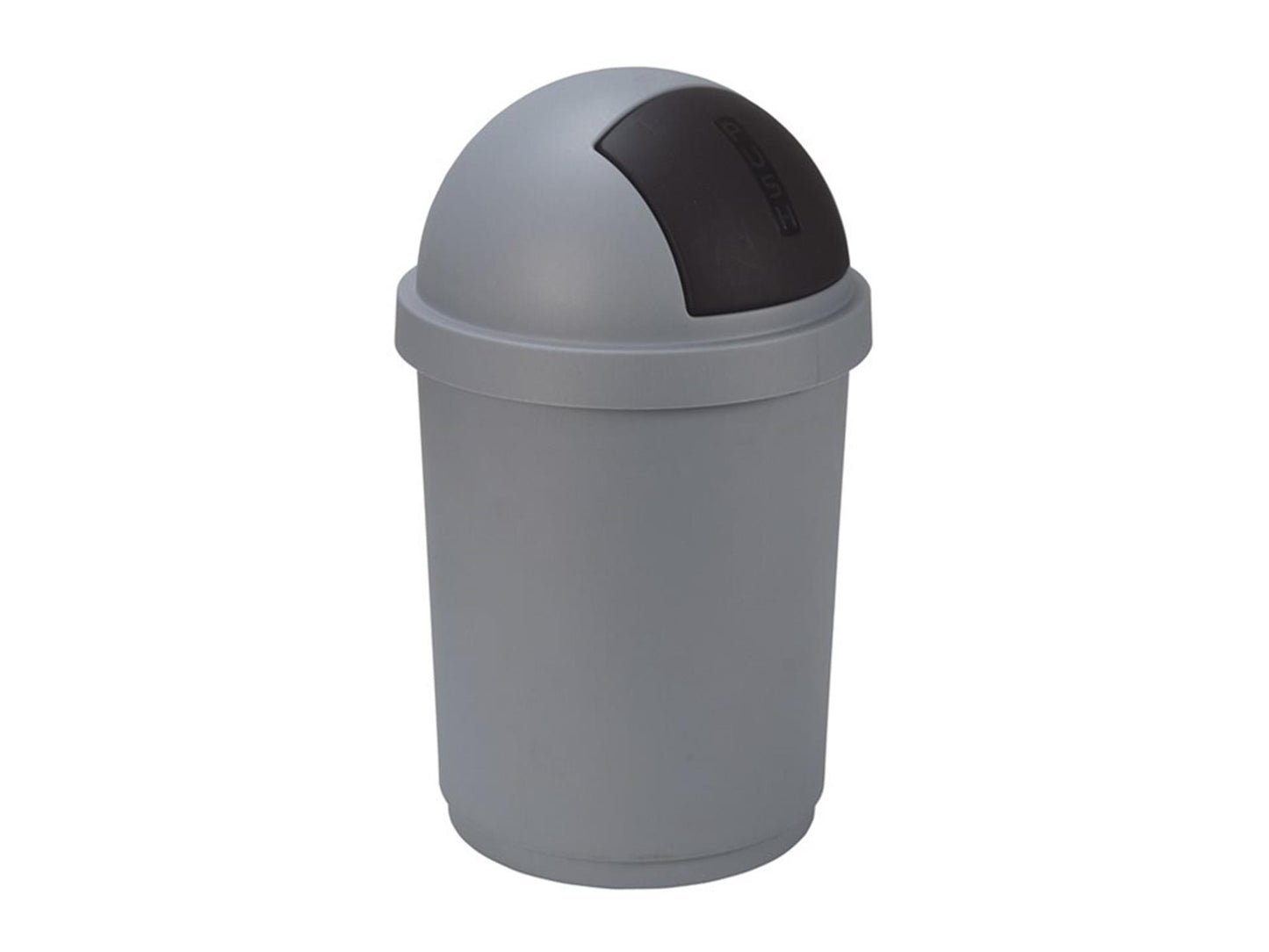 Curver roll bullet bin 50l zilver zwart