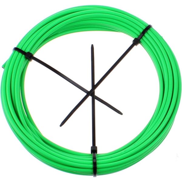 Elvedes Buitenkabel (rem) met teflon voering ø4,9mm - 10 meter op rol - neon groen