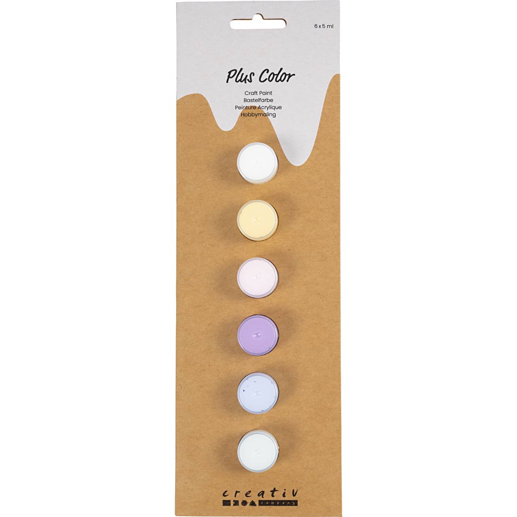 Creativ Company Https: www.cchobby.nl plus-color-acrylverf-pastelkleuren-6x5-ml-1-doos