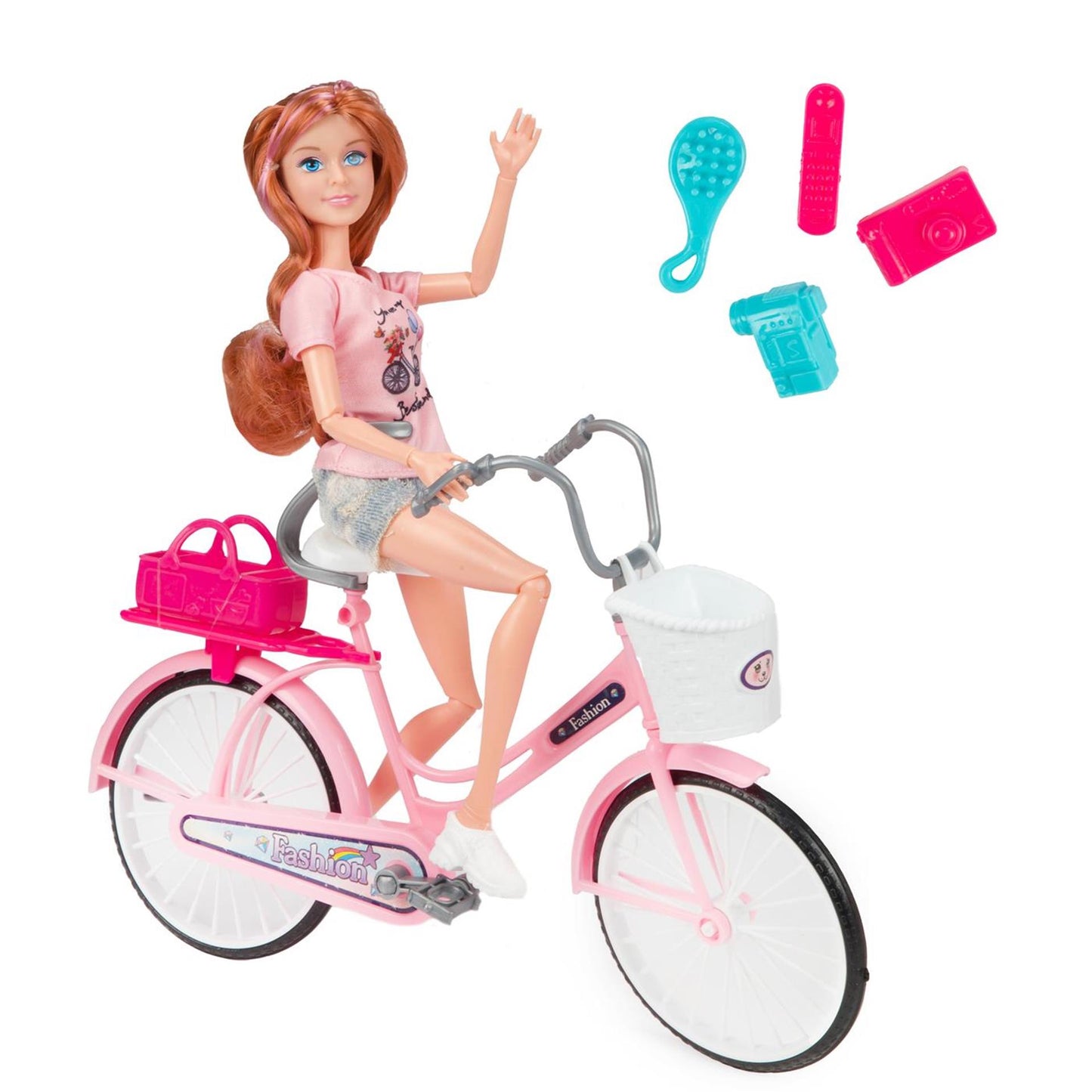 Toi-Toys Toi toys lauren tienerpop op fiets