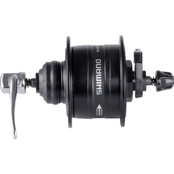 Shimano - Dynamonaaf HD-3D37 3 Watt - 36 gaats - Center-Lock - snelspanner - zwart