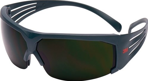 3M lasbril | en 166 | polycarbonaat | beugel grijs, ring groen ir 5,0 | 1 stuk - 7100112715 7100112715