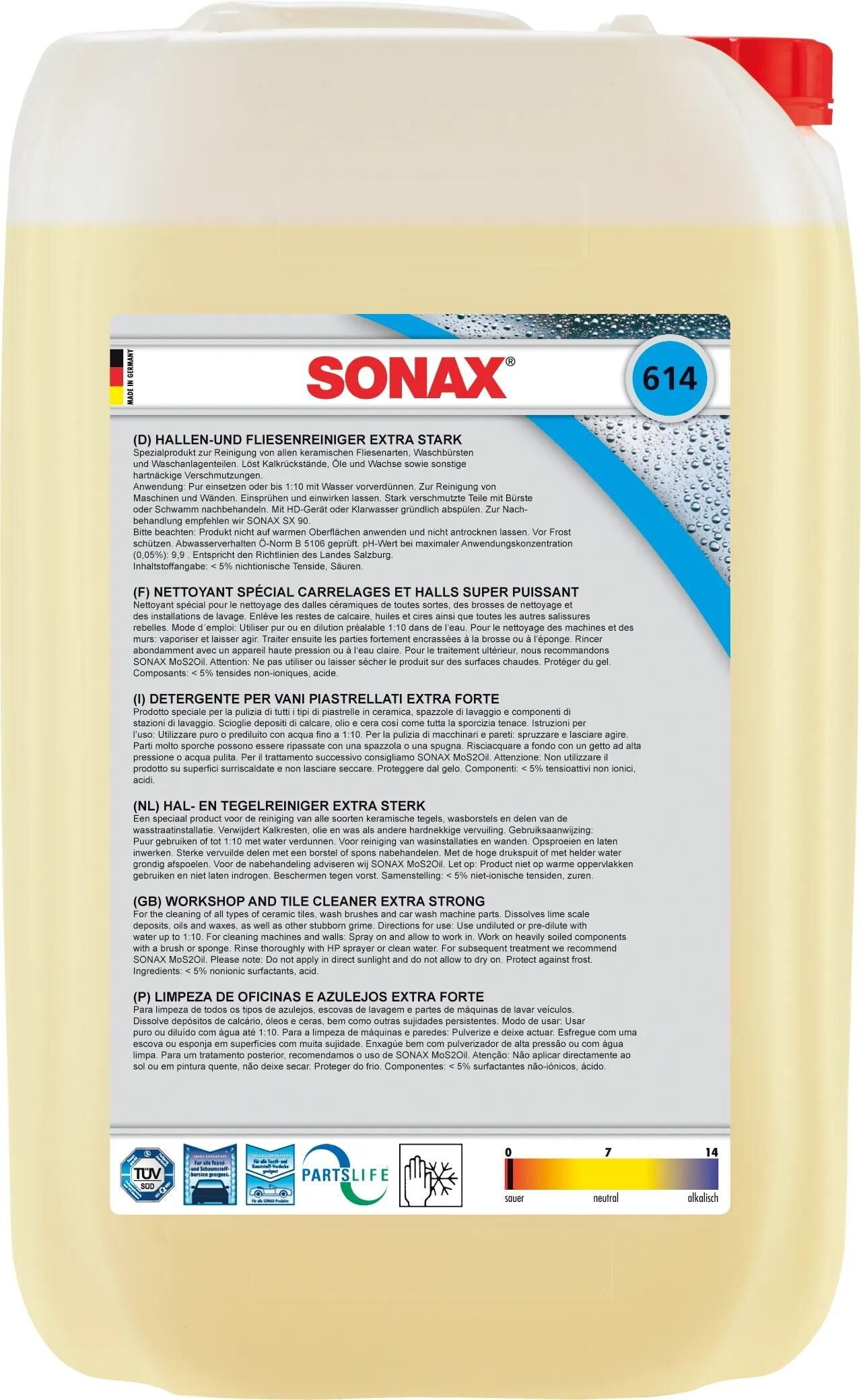 SONAX hallen- und fliesenreiniger extra stark hall and tile r. 25 l