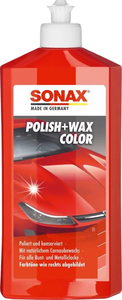 SONAX autopolitur polish wax color nanopro color polish + wax rotss