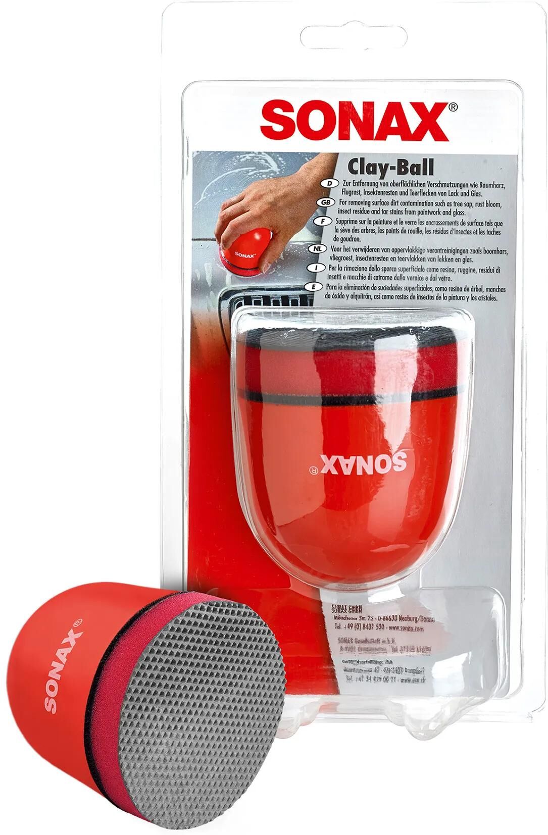 SONAX reinigungsschwamm clay-ball cleaner clay ball sponges