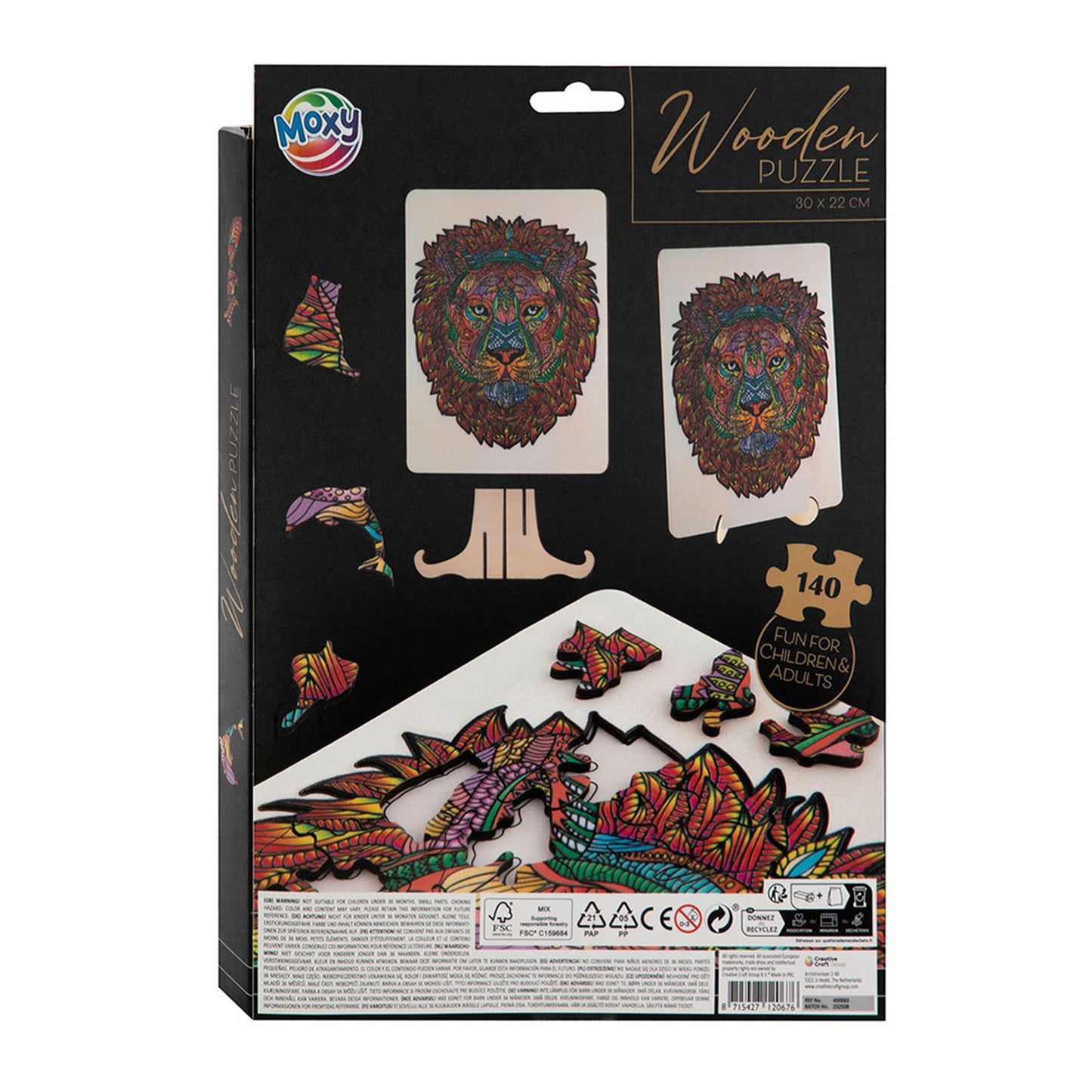Moxy houten puzzel leeuw 140 stukjes