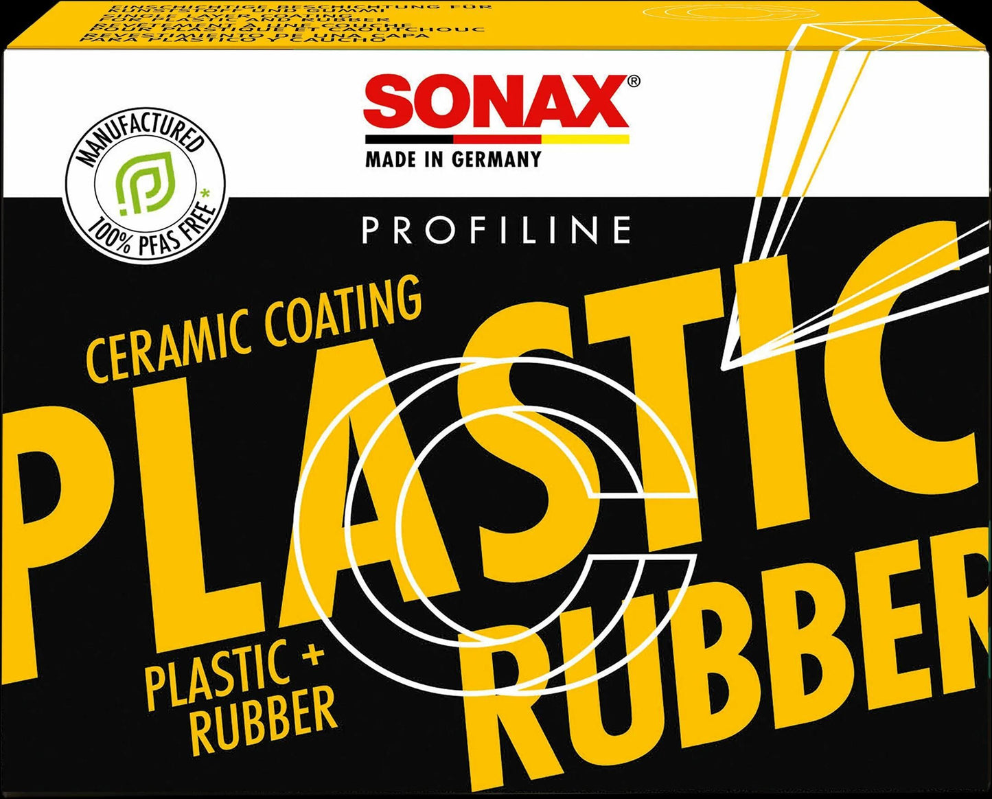SONAX kunststoffpflege ceramiccoating cc plastic+rubber cc plastic + rubber profiline