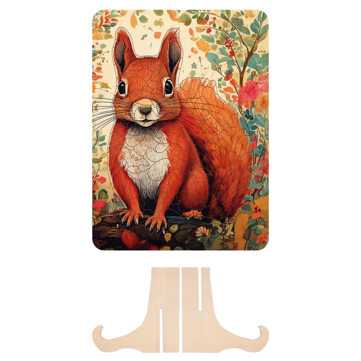 Moxy houten puzzel squirrel unieke vorm