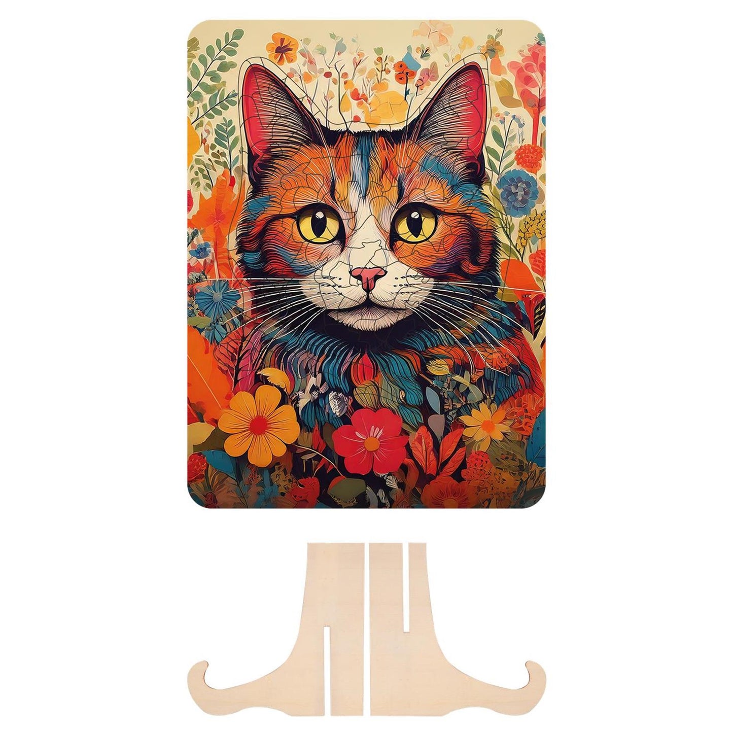 Moxy houten puzzel cat unieke vormen