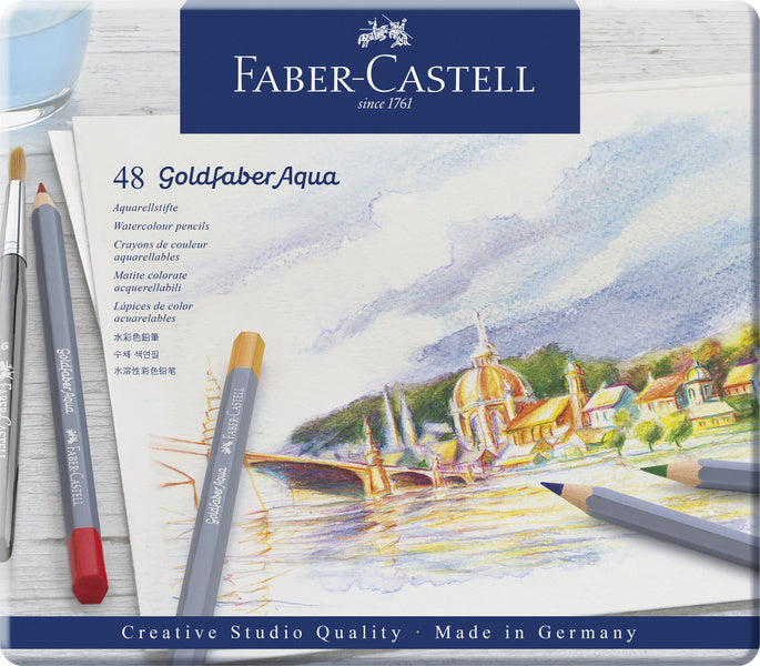 Faber-Castell Faber castell fc-114648 aquarelkleurpotlood goldfaber etui 48 stuks