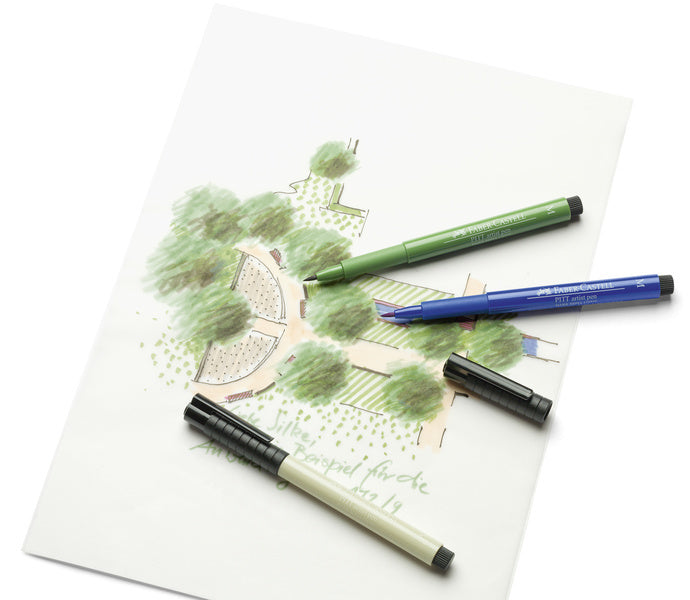 Faber Castell fc-167398 tekenstift pitt artist pen 251 zilver