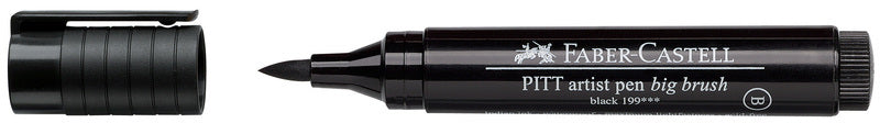 Faber-Castell Faber castell fc-167699 tekenstift pitt artist pen big brush 199 zwart