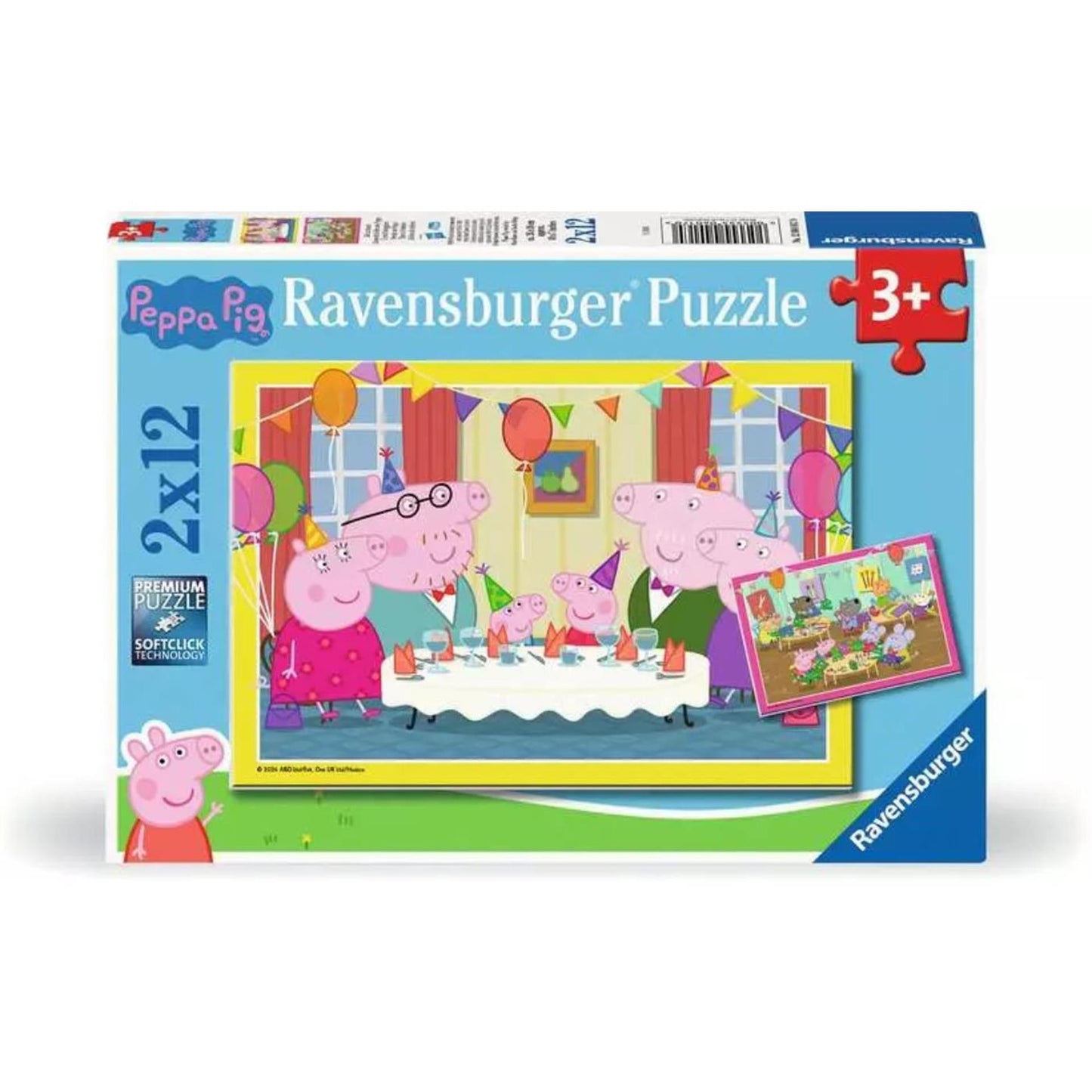 Ravensburger Puzzel peppa pig 2x12pcs