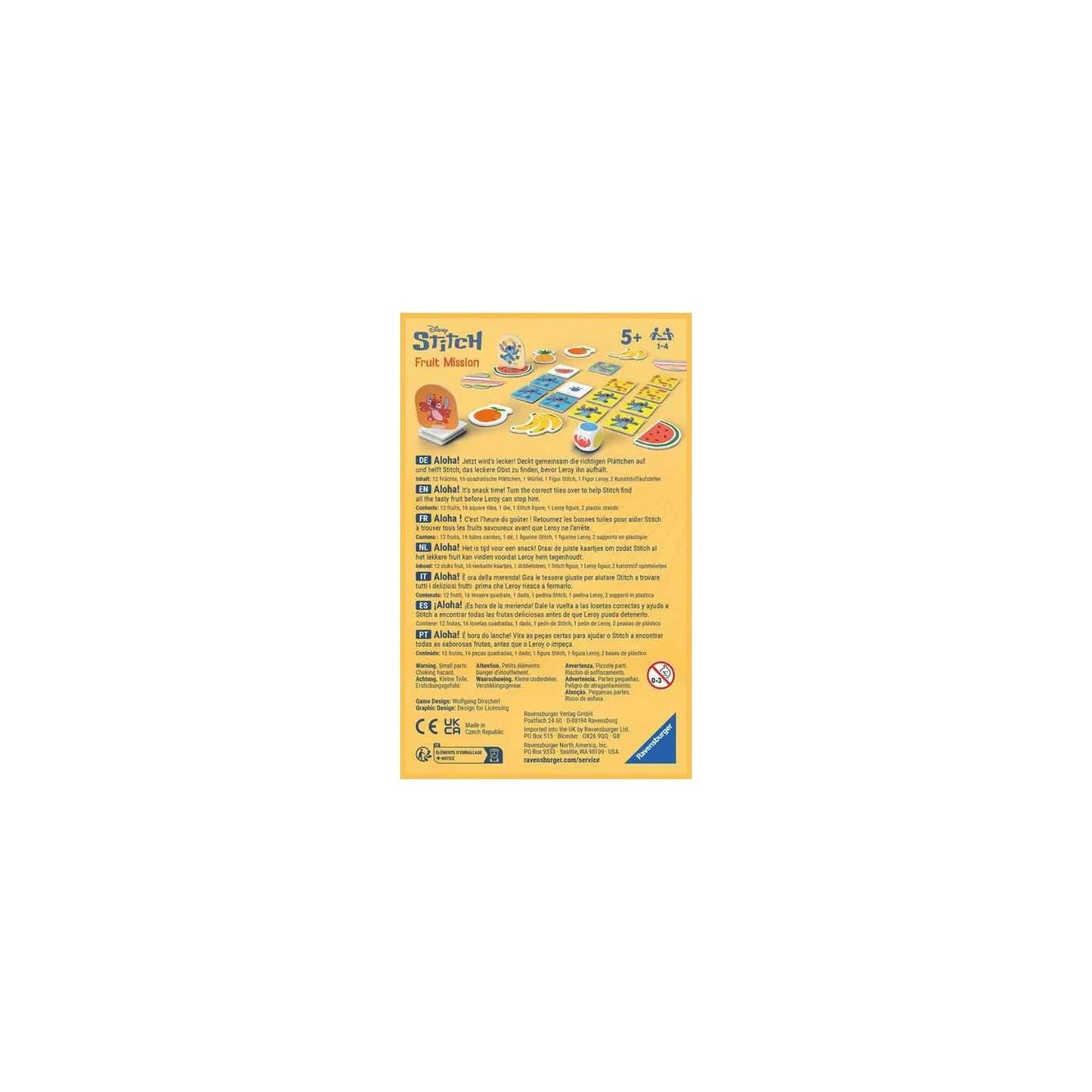 Ravensburger stitch fruit mission spel - 2-4 spelers