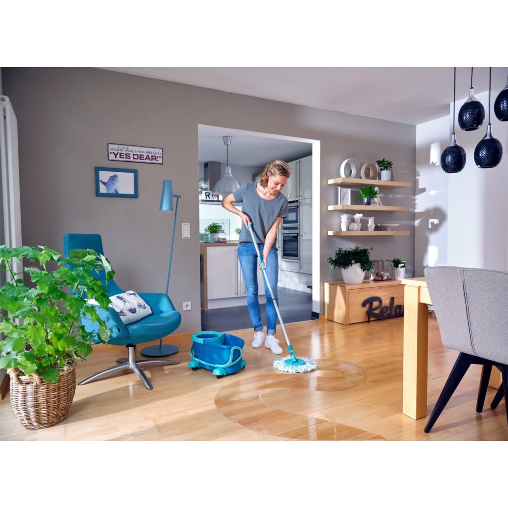 Leifheit Mop ergo blauw