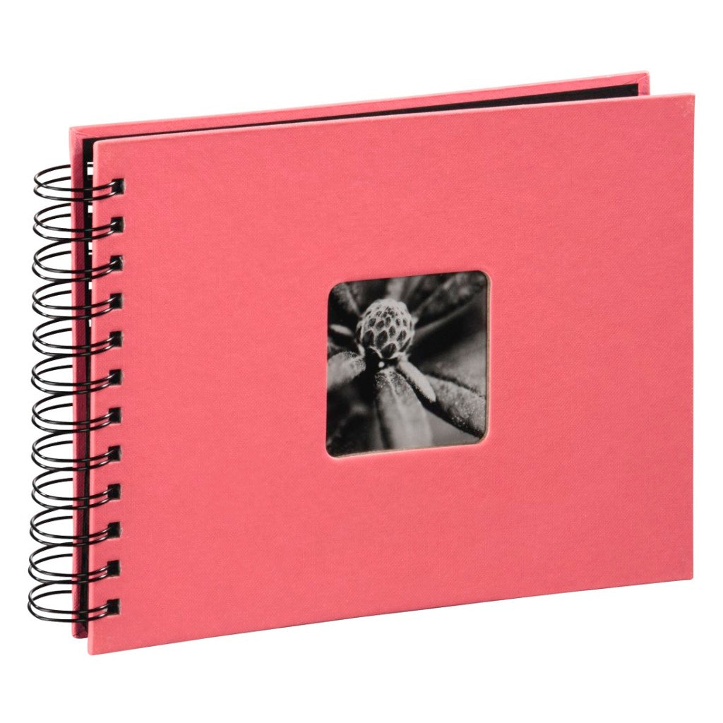 Hama spiraalalbum fine art 24 x 17 cm 50 zwarte pagina's flamingo