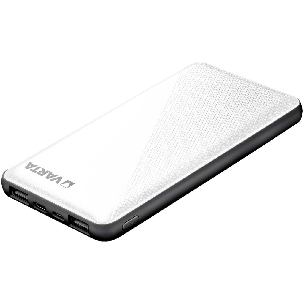 Enzo Varta powerbank 10.000ma zilver + led indicatie usb en usb-c - 3509010