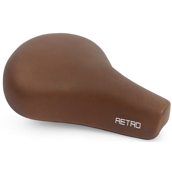 Edge Fietszadel city retro - donkerbruin (op kaart)