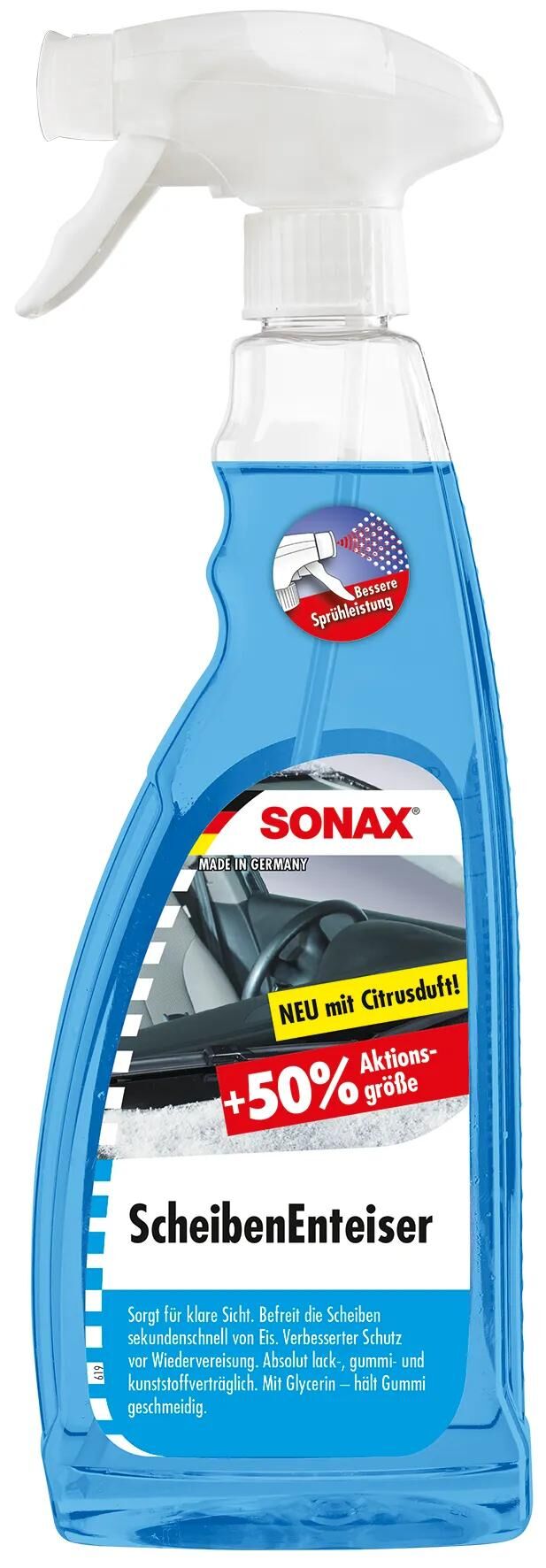 SONAX scheibenenteiser windshield de-icer 750ml sprue bottle
