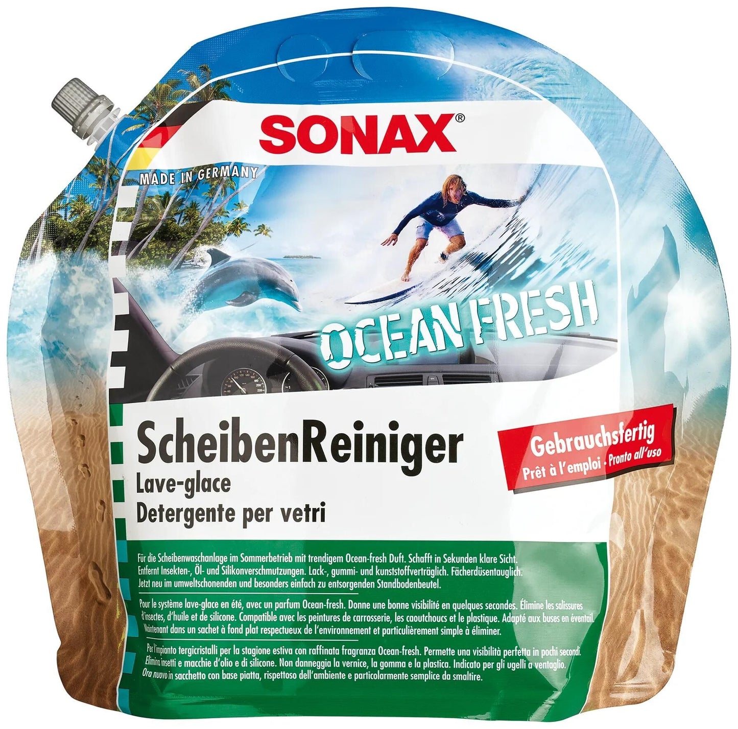 SONAX scheibenreiniger window cleaner 3 l ocean-fresh