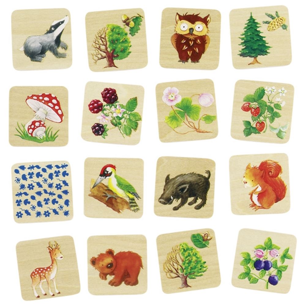 Goki Memospel, bosleven. 32 delig. 3+