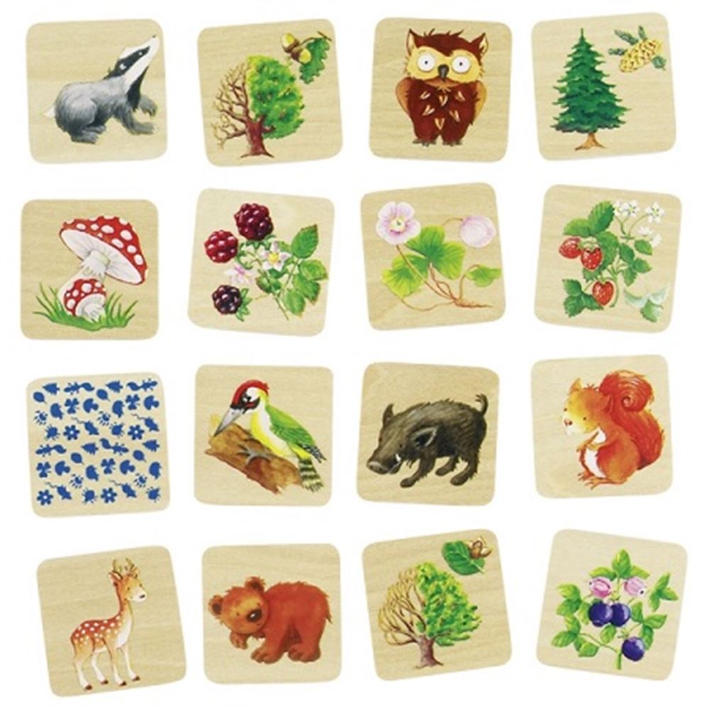 Goki Memospel, bosleven. 32 delig. 3+