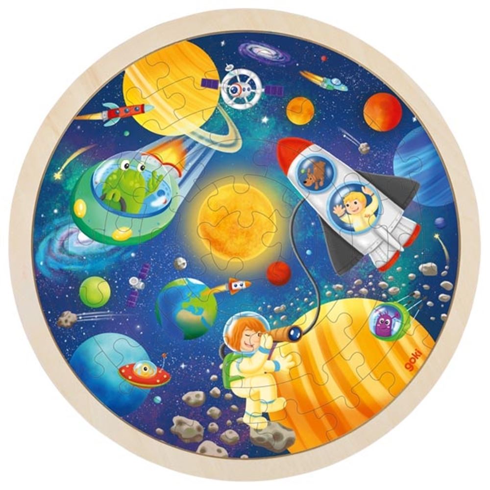Goki Puzzel rond ruimte. 57 delig. 4+