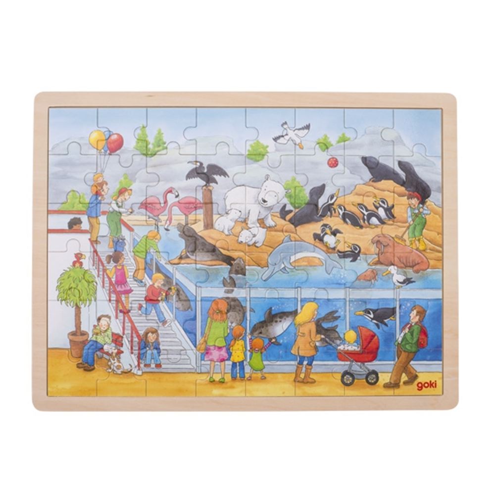 GOKI Puzzel bezoek aan de dierentuin. 3+