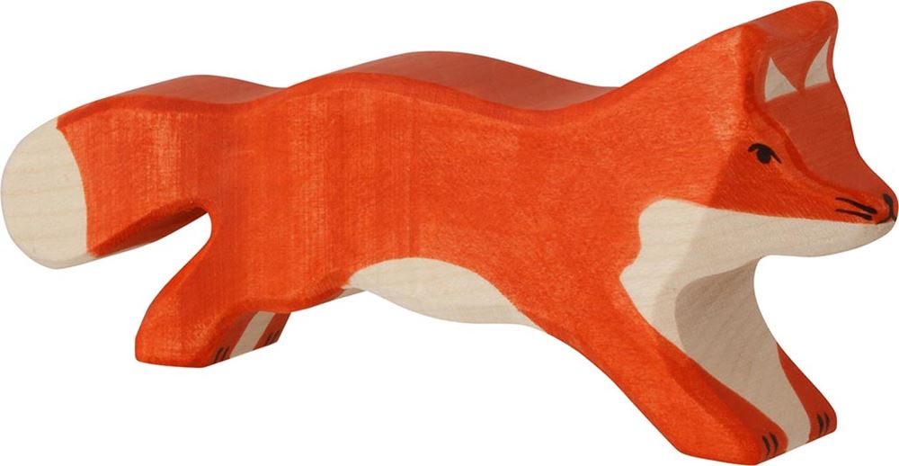 Holztiger Vos, rennend. 16 cm.