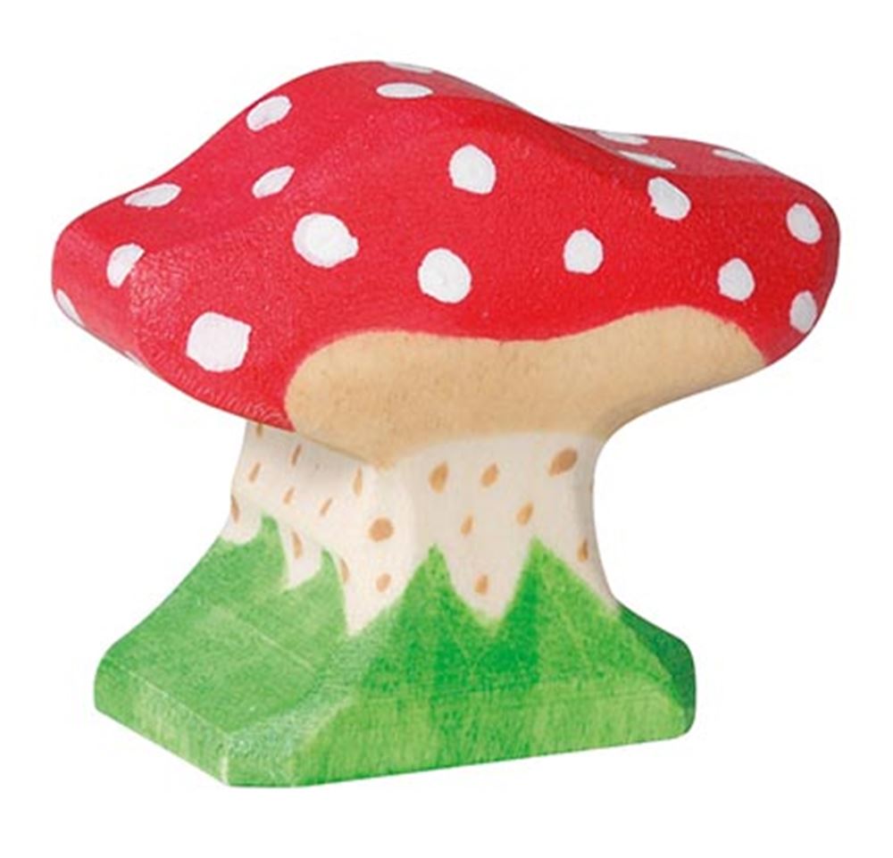 Holztiger Paddenstoel, klein. 4 cm.