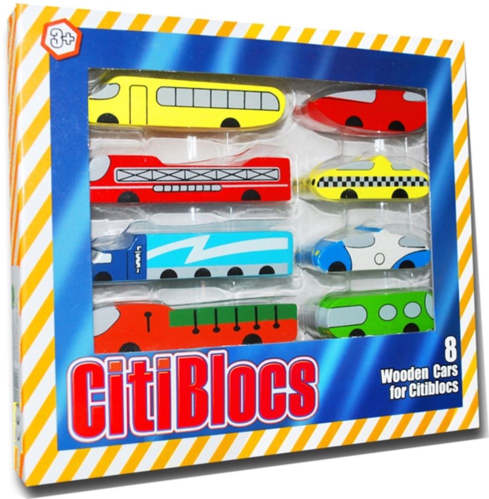 CitiBlocs wooden cars 8. 3+