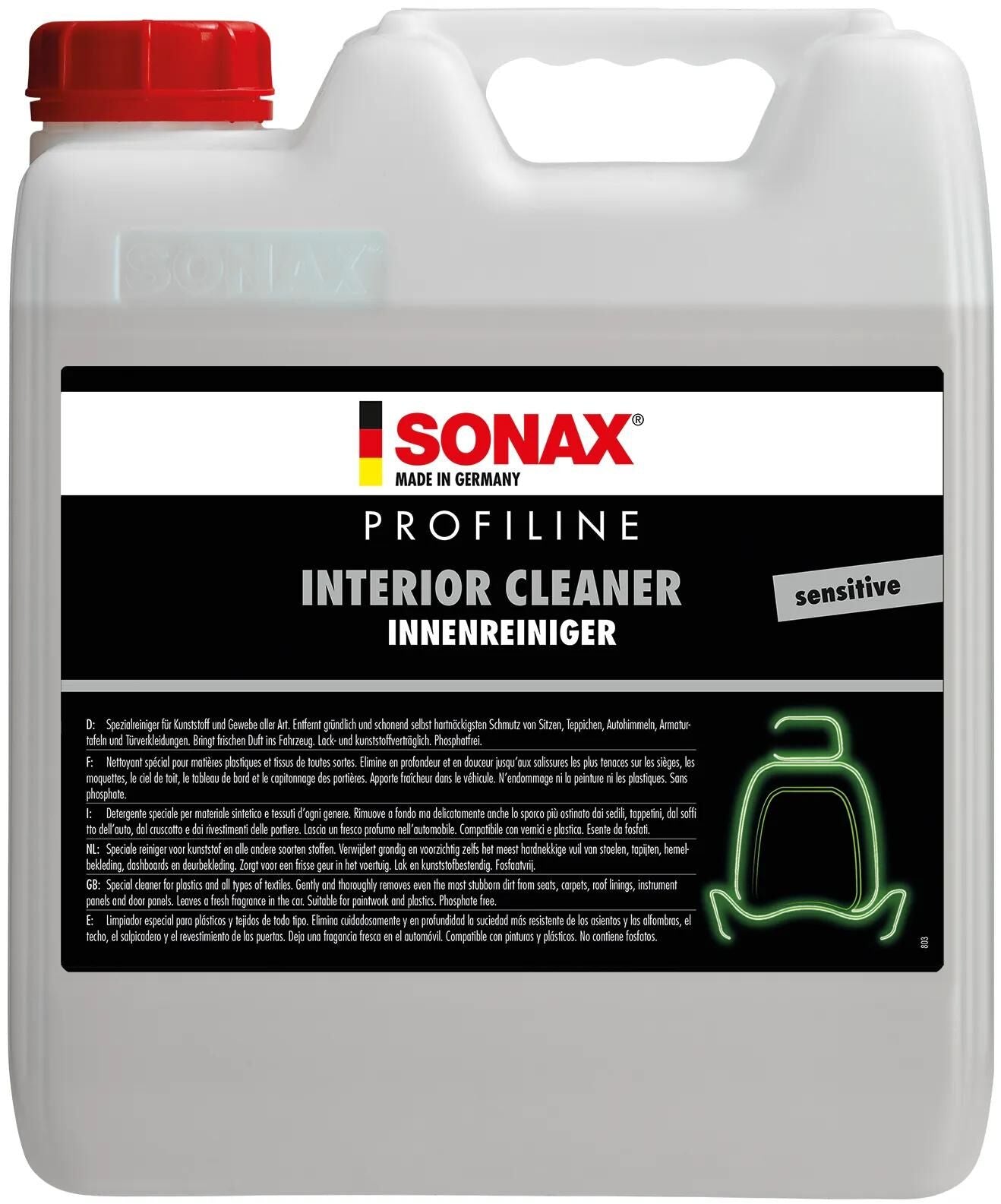 SONAX innenreiniger autoinnenreiniger car interior cleaner cubi 10 ltr.