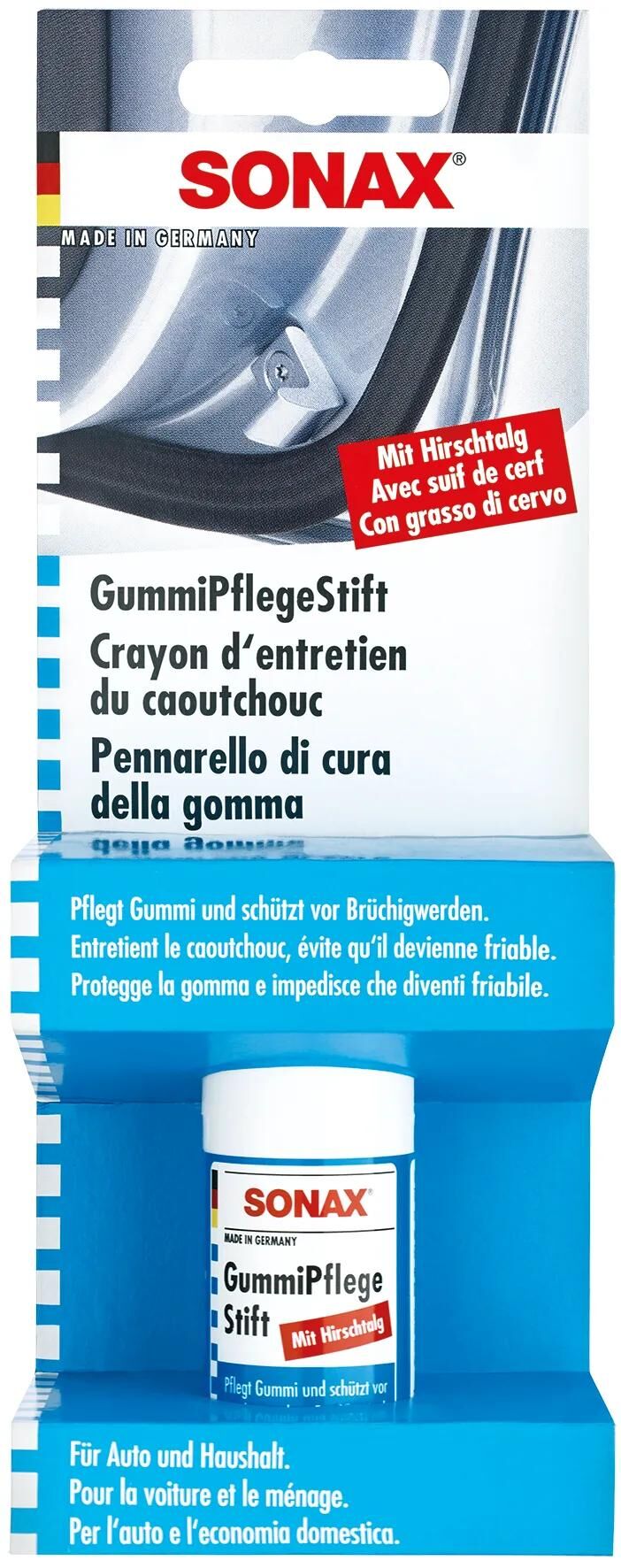 SONAX gummipflege gummipflegestift rubber care stick sb