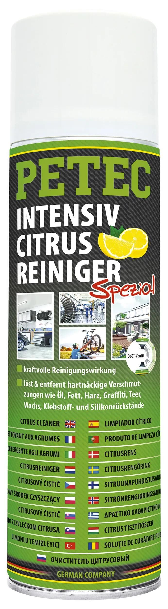 PETEC spezialreiniger intensiv citrus reiniger intensive citrus cleaner