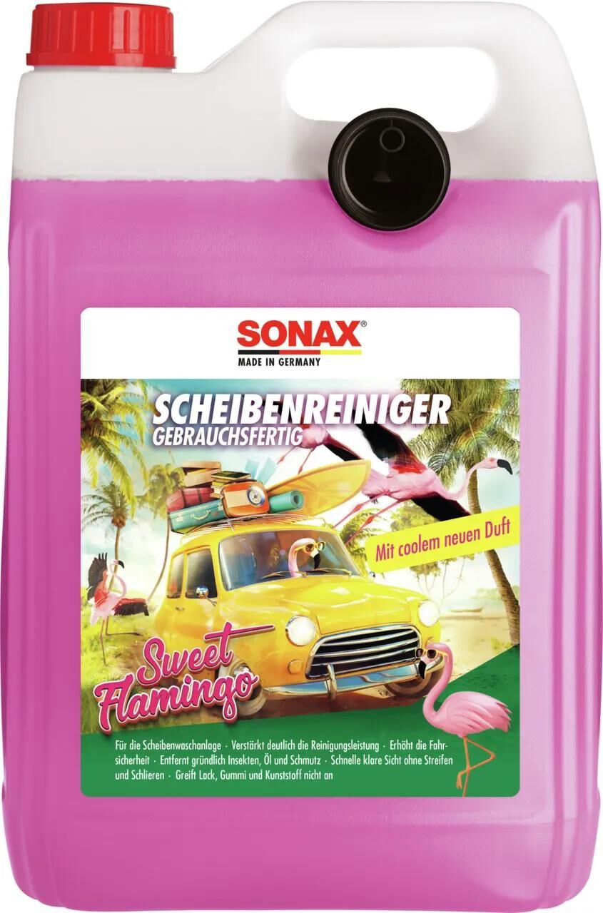 SONAX scheibenreiniger window cleaner 5 l sweet flamingo
