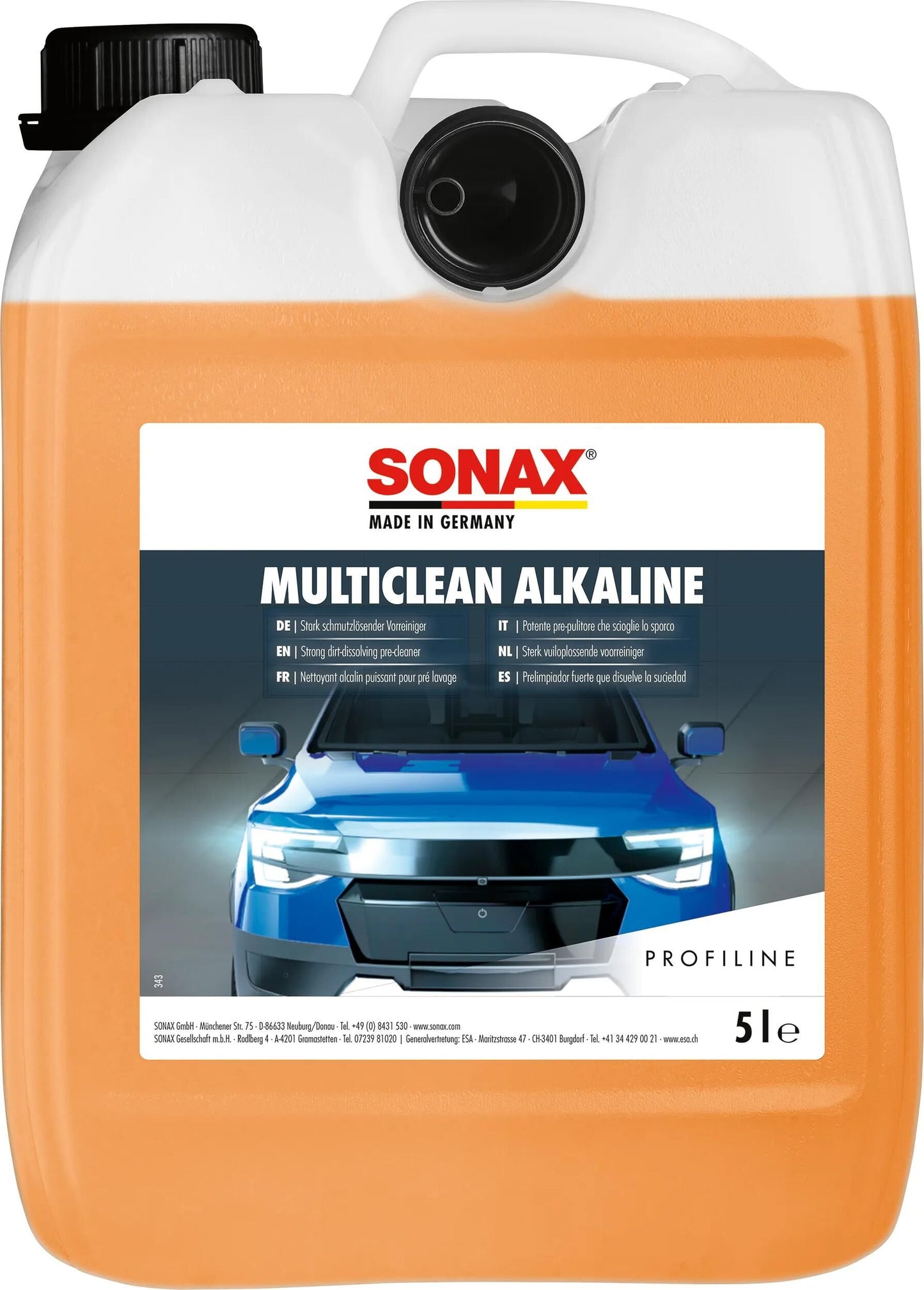 SONAX vorreiniger multiclean alkaline multiclean alkaline plastic canister 5 l