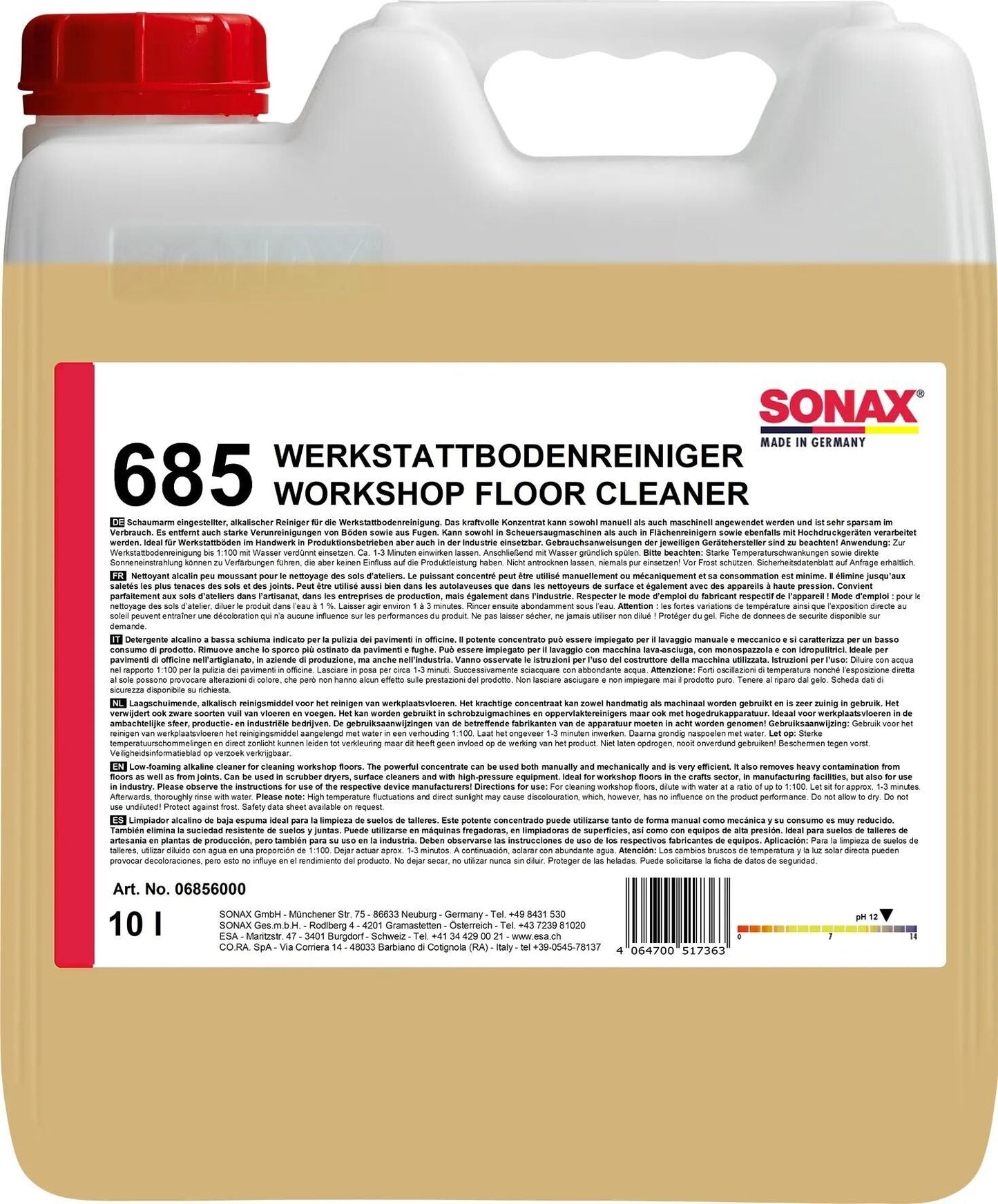 SONAX bodenreiniger werkstattbodenreiniger workshop floor cleaner 10