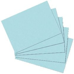 Indexkaarten Herlitz A6 blauw