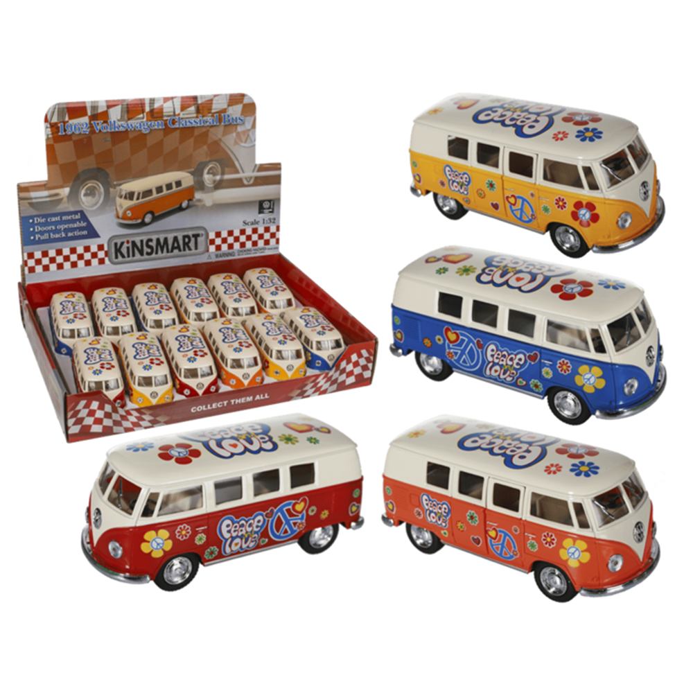 Dsp modelauto met pull-back. VW T1 bus