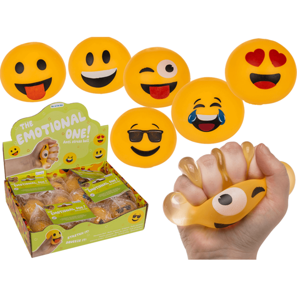 Dsp Anti-stress bal. 6 cm. 12 stuks in